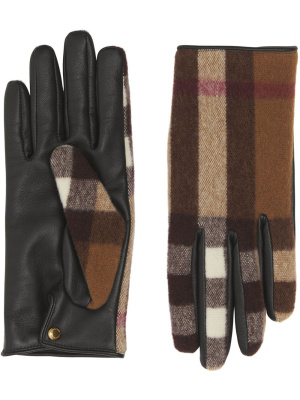 

Check-pattern multi-panel gloves, Burberry Check-pattern multi-panel gloves