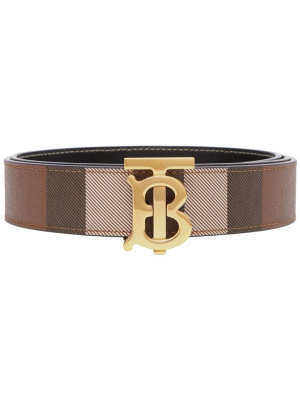 

Reversible monogram buckle check belt, Burberry Reversible monogram buckle check belt