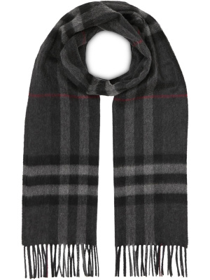 

The Classic Check cashmere scarf, Burberry The Classic Check cashmere scarf