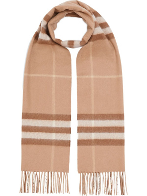 

The Classic Check Cashmere Scarf, Burberry The Classic Check Cashmere Scarf