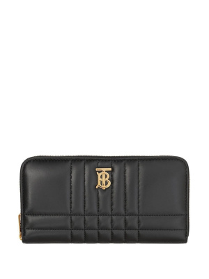 

Quilted leather Lola zip-around wallet, Burberry Quilted leather Lola zip-around wallet