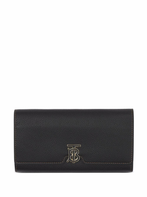 

Monogram-plaque continental leather wallet, Burberry Monogram-plaque continental leather wallet