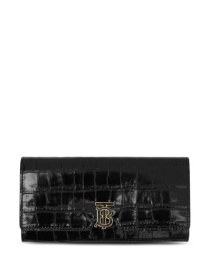 

Logo-plaque leather wallet, Burberry Logo-plaque leather wallet