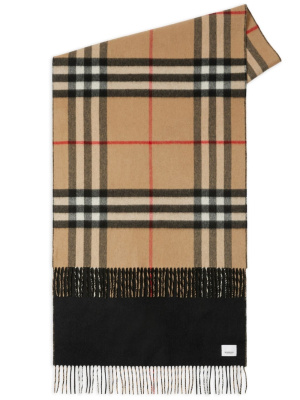 

Reversible check cashmere scarf, Burberry Reversible check cashmere scarf