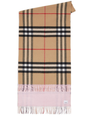 

Reversible check cashmere scarf, Burberry Reversible check cashmere scarf