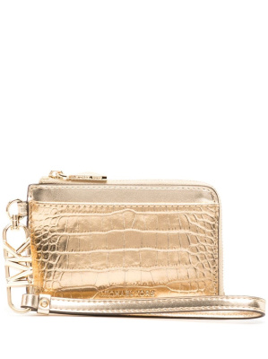 

Metallic-finish leather wallet, Michael Kors Metallic-finish leather wallet