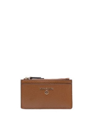 

Pebbled-leather slim card case, Michael Kors Pebbled-leather slim card case