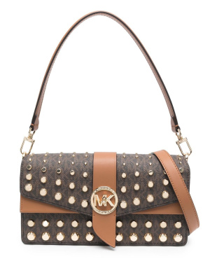 

Monogram leather shoulder bag, Michael Kors Monogram leather shoulder bag