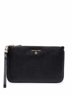 

Logo-lettering flat clutch bag, Michael Kors Logo-lettering flat clutch bag