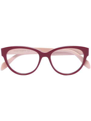 

Round-frame glasses, Alexander McQueen Eyewear Round-frame glasses
