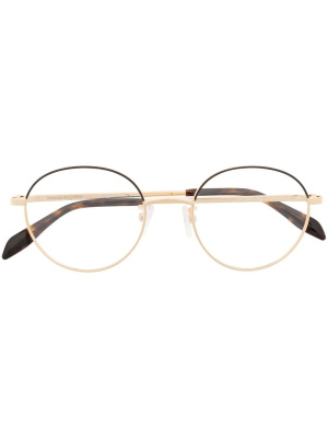 

Round-frame glasses, Alexander McQueen Eyewear Round-frame glasses
