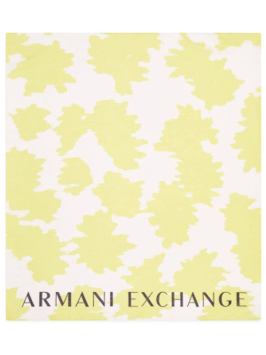 

Logo-print hem foulard, Armani Exchange Logo-print hem foulard