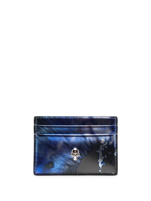 

Skull-embellished logo-stamp wallet, Alexander McQueen Skull-embellished logo-stamp wallet