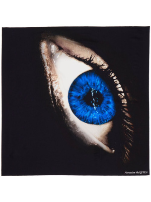 

Eye-print silk scarf, Alexander McQueen Eye-print silk scarf