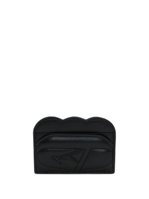 

Seal logo quilted cardholder, Alexander McQueen Seal logo quilted cardholder