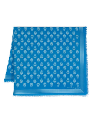 

Signature skull-print scarf, Alexander McQueen Signature skull-print scarf