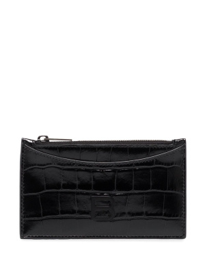 

Hourglass crocodile-effect cardholder, Balenciaga Hourglass crocodile-effect cardholder