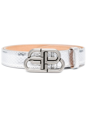 

Logo buckle leather belt, Balenciaga Logo buckle leather belt