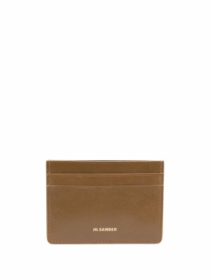 

Logo-detail leather cardholder, Jil Sander Logo-detail leather cardholder