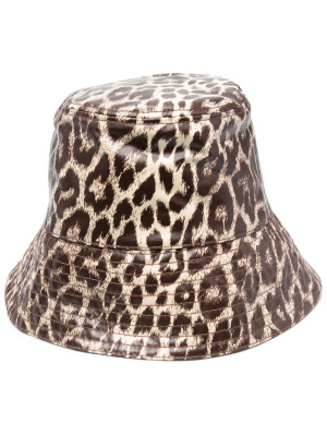 

Leopard-print bucket hat, Jil Sander Leopard-print bucket hat