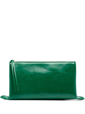 

Logo-embossed clutch bag, Jil Sander Logo-embossed clutch bag