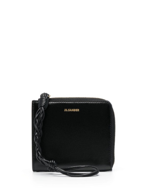 

Logo-lettering leather wallet, Jil Sander Logo-lettering leather wallet