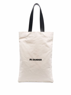 

Large logo-print tote bag, Jil Sander Large logo-print tote bag