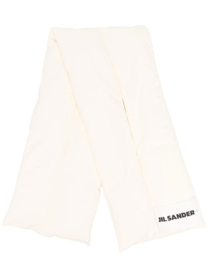 

Logo-print padded down scarf, Jil Sander Logo-print padded down scarf