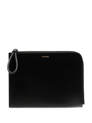 

Logo-print clutch bag, Jil Sander Logo-print clutch bag