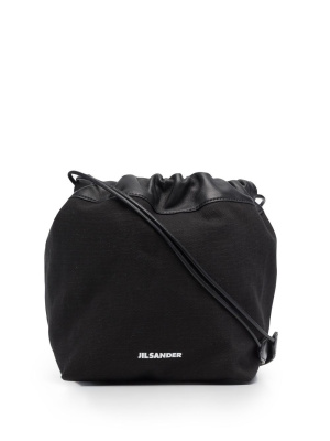 

Logo drawstring shoulder bag, Jil Sander Logo drawstring shoulder bag