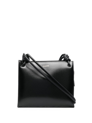 

Logo-stamp leather shoulder bag, Jil Sander Logo-stamp leather shoulder bag