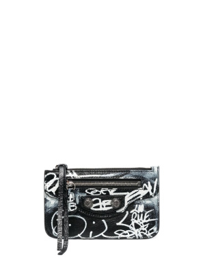 

Le Cagole logo print coin purse, Balenciaga Le Cagole logo print coin purse