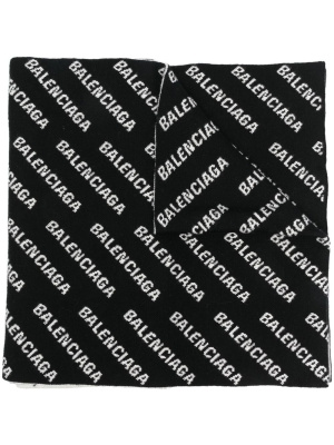 

Jacquard logo motif scarf, Balenciaga Jacquard logo motif scarf