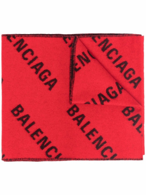 

All-over logo scarf, Balenciaga All-over logo scarf