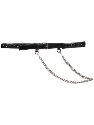 

Chain-link & leather belt, Alexander McQueen Chain-link & leather belt