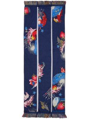 

Graphic-print scarf, Alexander McQueen Graphic-print scarf