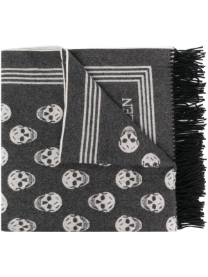 

All-over skull print scarf, Alexander McQueen All-over skull print scarf