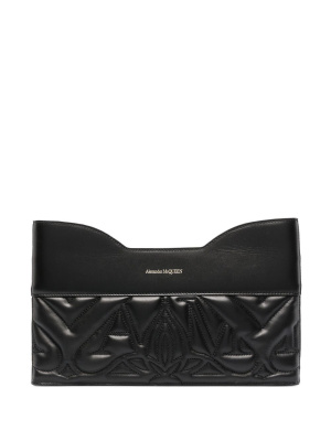 

Quilted leather clutch bag, Alexander McQueen Quilted leather clutch bag