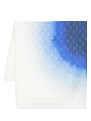 

Gradient skull-print scarf, Alexander McQueen Gradient skull-print scarf