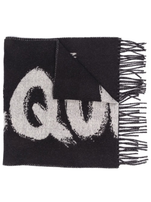 

Graffiti logo-print scarf, Alexander McQueen Graffiti logo-print scarf