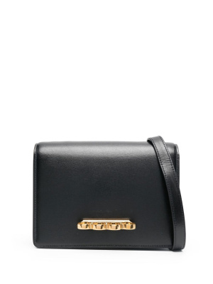 

Logo-stamp leather crossbody bag, Alexander McQueen Logo-stamp leather crossbody bag