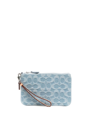 

Monogram-pattern denim wallet, Coach Monogram-pattern denim wallet