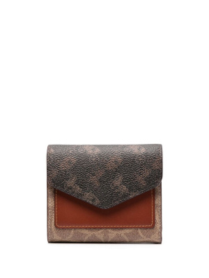 

Logo-print bi-fold leather wallet, Coach Logo-print bi-fold leather wallet