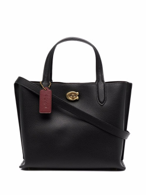 

Tag-detail leather tote bag, Coach Tag-detail leather tote bag