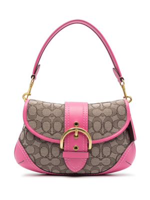 

Soho monogram-jacquard shoulder bag, Coach Soho monogram-jacquard shoulder bag