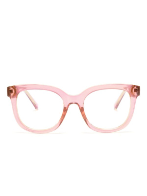 

Square-frame acetate glasses, Love Moschino Square-frame acetate glasses
