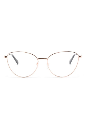 

Logo-engraved cat-eye glasses, Love Moschino Logo-engraved cat-eye glasses