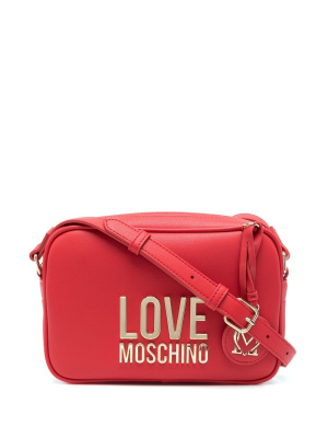 

Logo plaque crossbody bag, Love Moschino Logo plaque crossbody bag