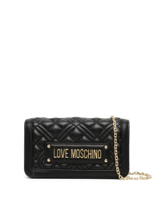 

Quilted leather cross body bag, Love Moschino Quilted leather cross body bag