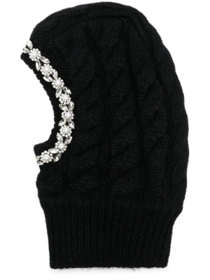 

Beaded knitted balaclava, Simone Rocha Beaded knitted balaclava